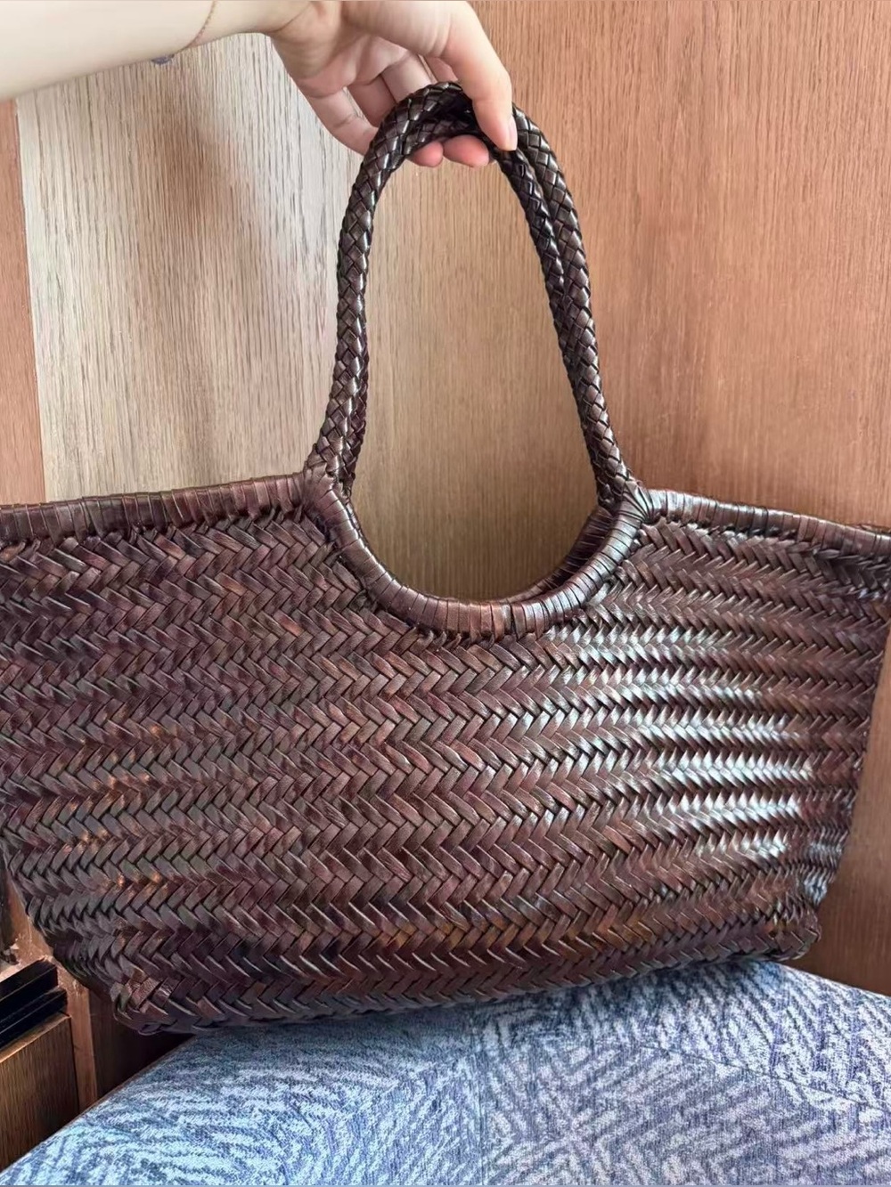 DRAGON DIFFUSION big Nantucket shoulder bag in dark brown